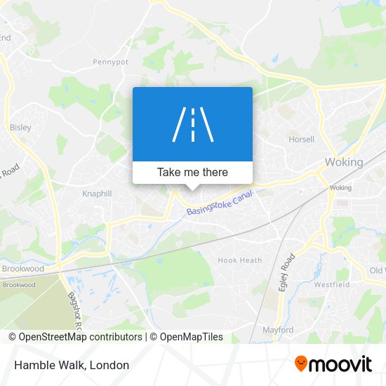 Hamble Walk map