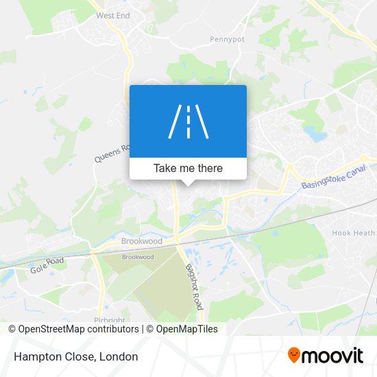 Hampton Close map