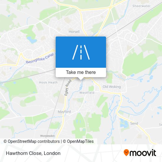 Hawthorn Close map