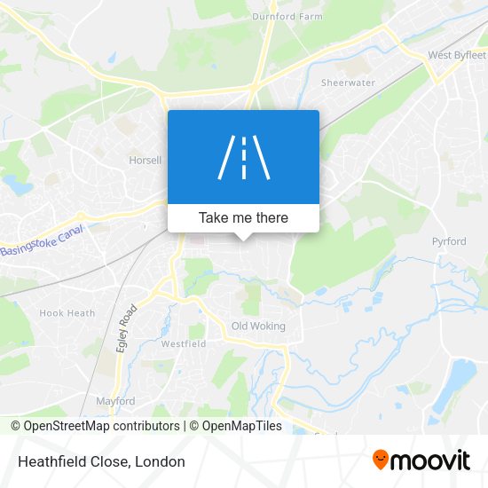Heathfield Close map