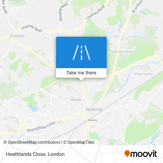 Heathlands Close map