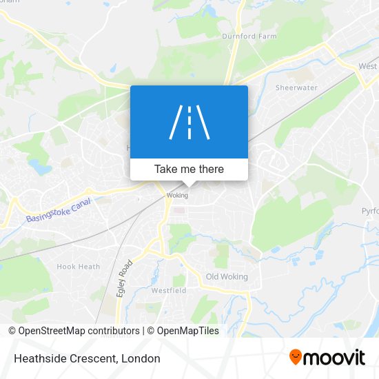 Heathside Crescent map