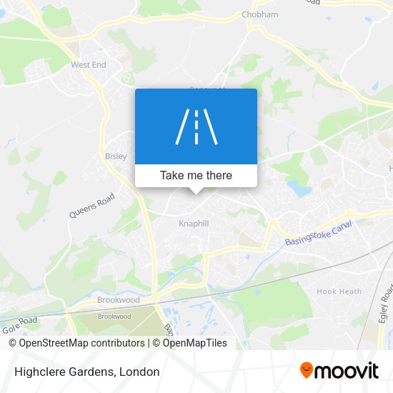 Highclere Gardens map