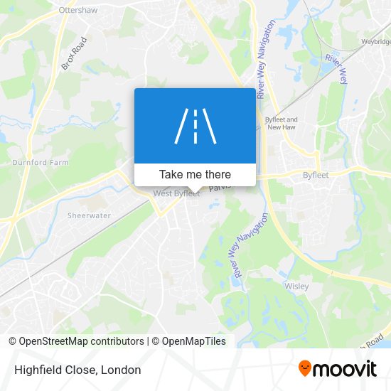 Highfield Close map