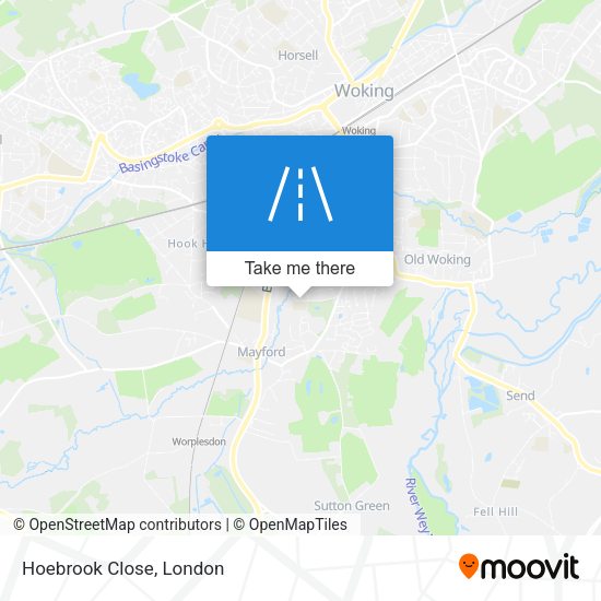 Hoebrook Close map