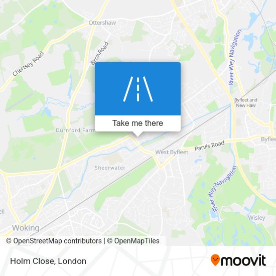 Holm Close map