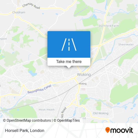 Horsell Park map
