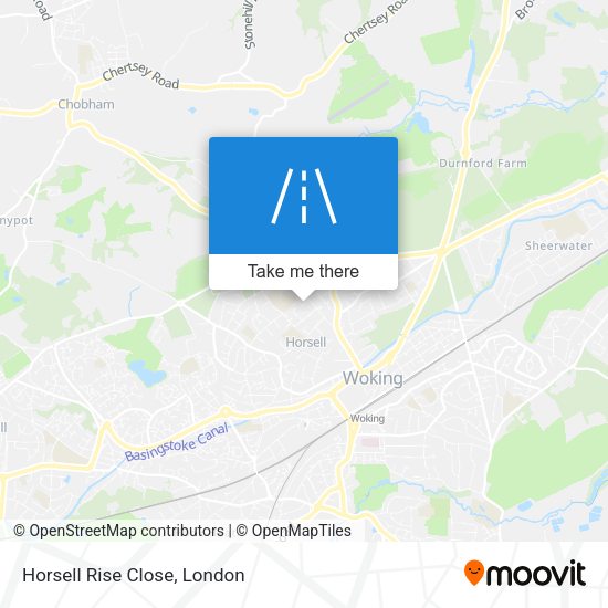 Horsell Rise Close map