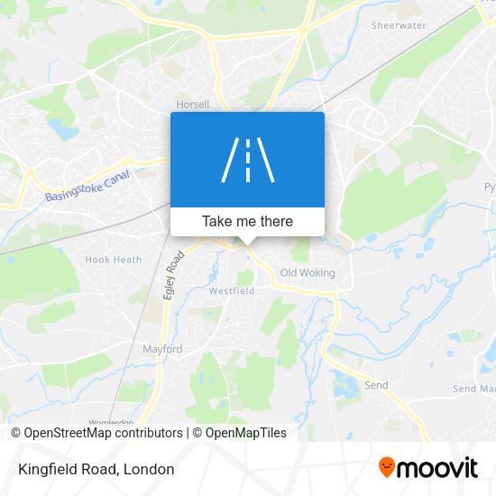 Kingfield Road map