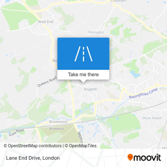 Lane End Drive map
