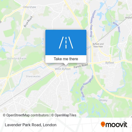 Lavender Park Road map