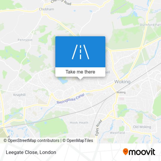Leegate Close map