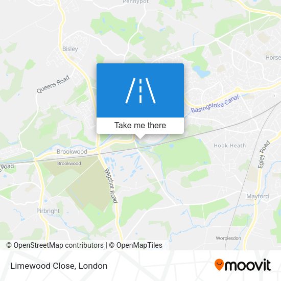 Limewood Close map