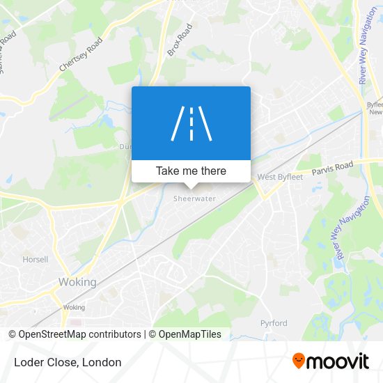 Loder Close map