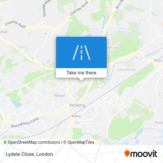 Lydele Close map