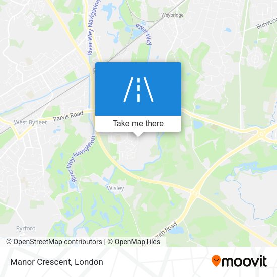 Manor Crescent map