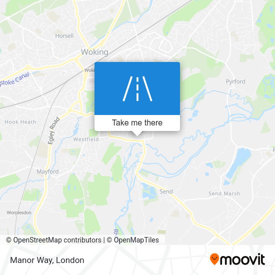 Manor Way map