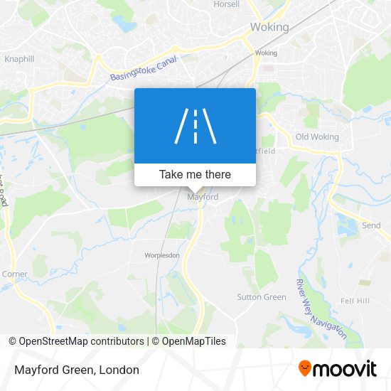 Mayford Green map