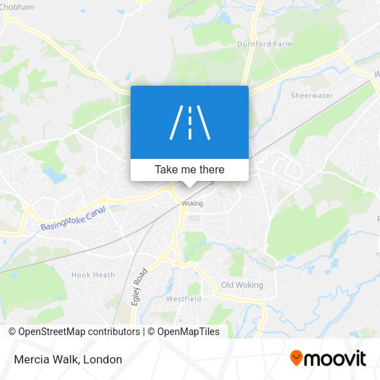 Mercia Walk map
