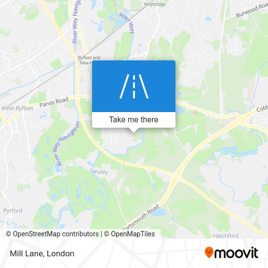 Mill Lane map