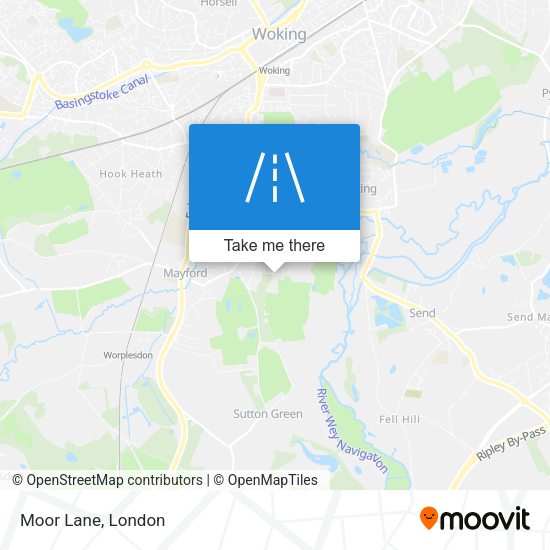 Moor Lane map