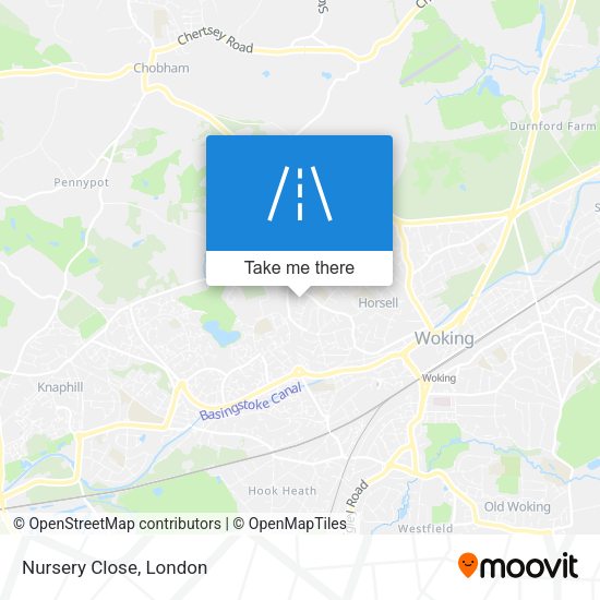 Nursery Close map