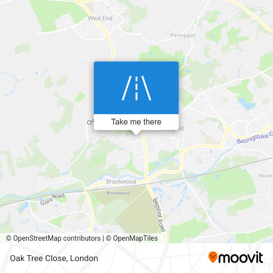 Oak Tree Close map