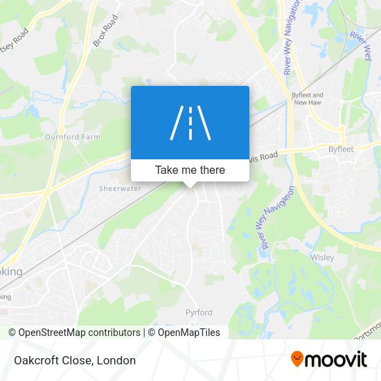 Oakcroft Close map