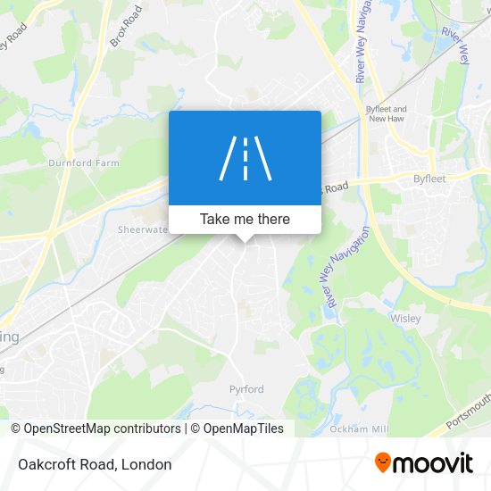 Oakcroft Road map