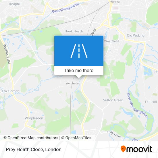 Prey Heath Close map