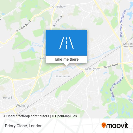 Priory Close map