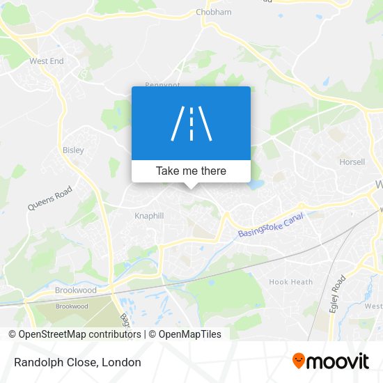 Randolph Close map