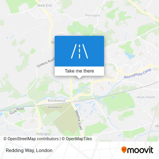 Redding Way map