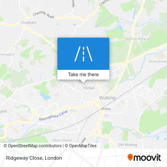 Ridgeway Close map