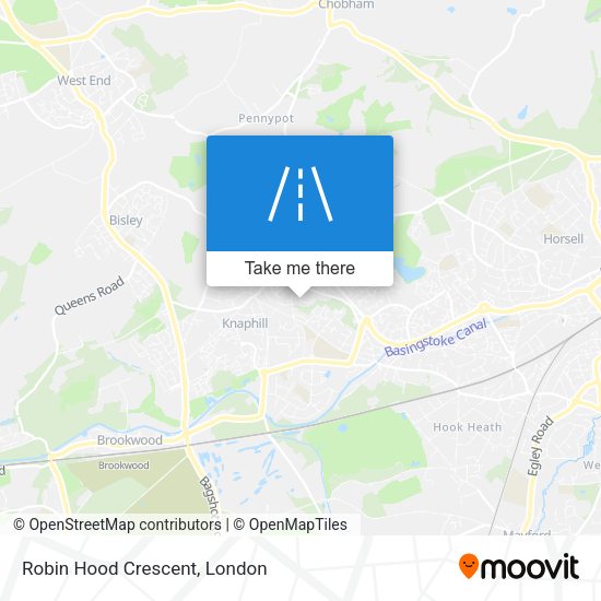Robin Hood Crescent map