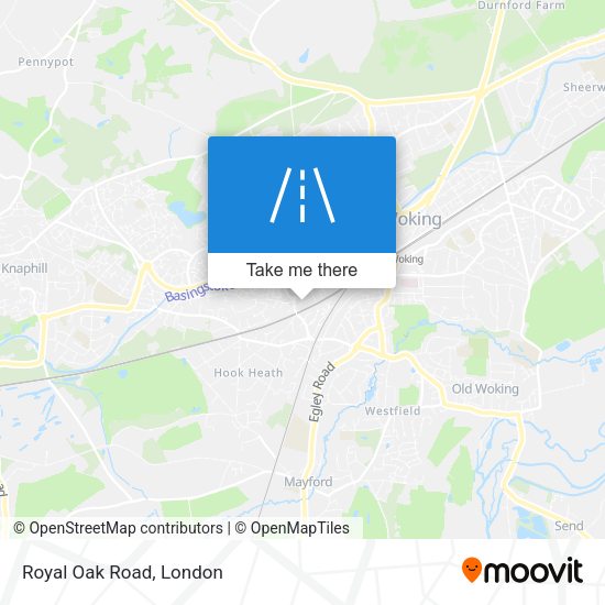 Royal Oak Road map