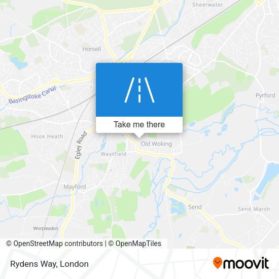 Rydens Way map