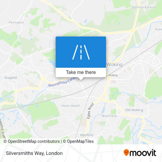 Silversmiths Way map
