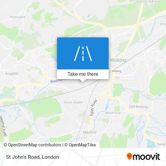 St John's Road map