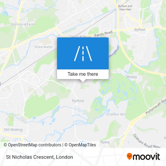 St Nicholas Crescent map