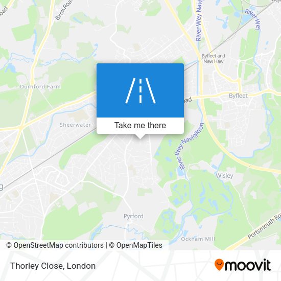 Thorley Close map