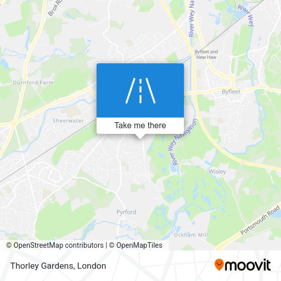 Thorley Gardens map