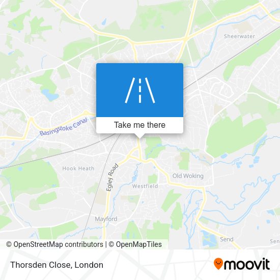 Thorsden Close map