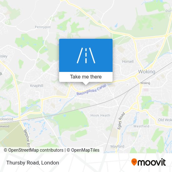 Thursby Road map