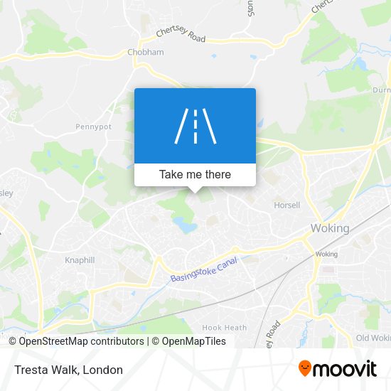 Tresta Walk map