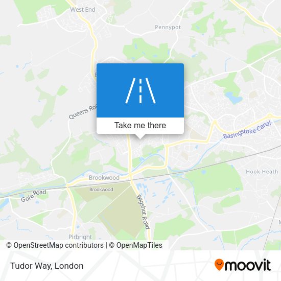 Tudor Way map