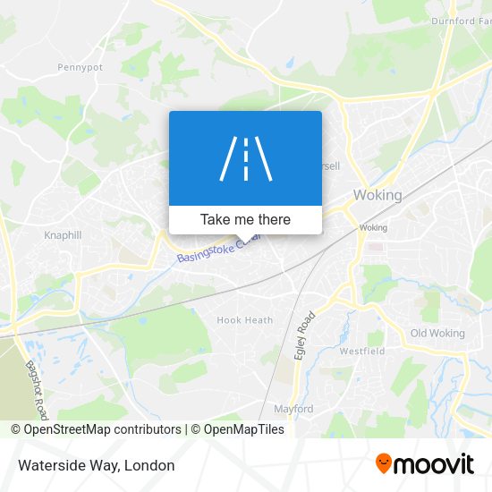 Waterside Way map