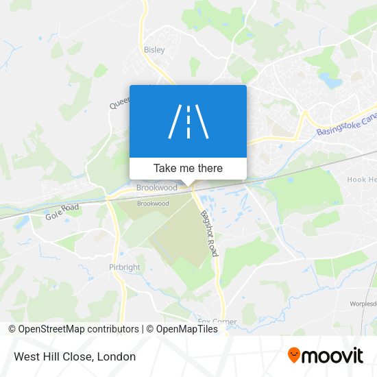 West Hill Close map