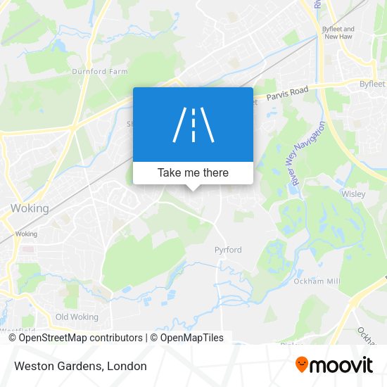 Weston Gardens map