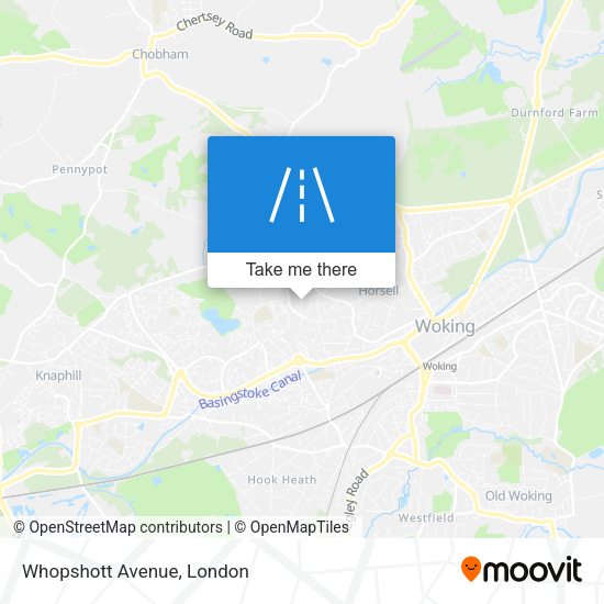 Whopshott Avenue map
